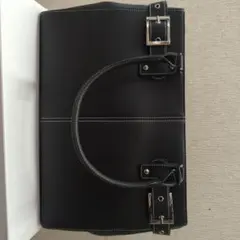 黒 合成皮革 ショルダーバッグ