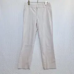 ザラ♦︎スラックスパンツ ベージュ センタープレス S テーパード オフィス