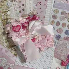 おすそ分けファイル 大量 豪華 リボン 9点セット！デザインペーパー50枚！