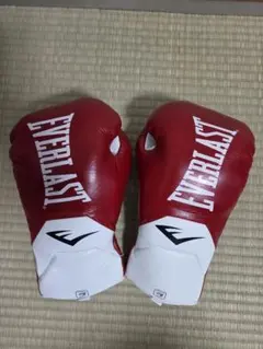 Everlast ボクシンググローブ レッド ホワイトのサムネイル