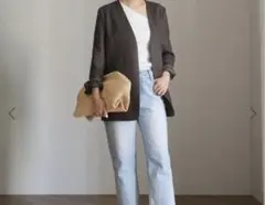 美品 Deuxieme Classe Linen Collarless ブレザー - メルカリ