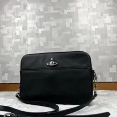 Vivienne Westwood ショルダーバッグ 斜め掛け ブラック オーブ
