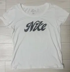 NIKE ロゴ入りホワイト半袖Tシャツ