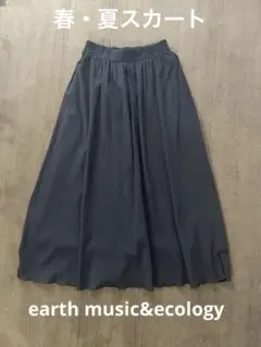 今月処分！最終値下げ☆earth music&ecologyフレアロングスカート