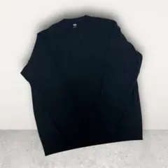 UNIQLO ブラック クルーネック トレーナー