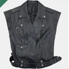 GUESS レザーベスト レザー ベスト ブラック レザーベストのサムネイル