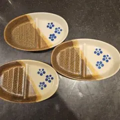 陶器製の皿 3枚セット