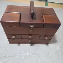 나무 바느질 상자 바느질 상자 보관