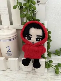 フリースパーカー 赤☆すのチル 服☆ハンドメイド SnowMan コスチューム