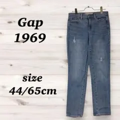 Gap　ギャップ　（４４/６５ｃｍ）ライトブルー スキニーデニム ダメージ加工