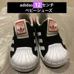 【美品】adidas ベビーシューズ　スリッポン