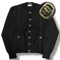 美品 フェラガモ カーディガン ヴァラ 金具 ウール Vintage ビンテージのサムネイル