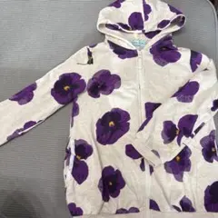 hakka kids 花柄パーカー スミレパーカー120サイズ