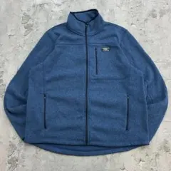 L.L.Bean　フリースジャケット　XL　ブルー　無地　古着