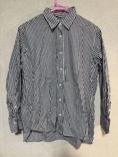 ユニクロ　ストライプ 長袖 ボタンダウンシャツM