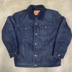 Levi's ボア襟付き デニムジャケット ネイビー