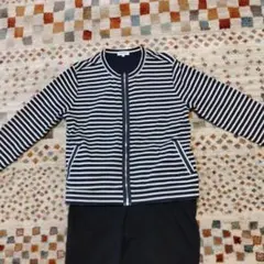 McGREGOR マックレガー ジップアップカットソー ボーダー柄