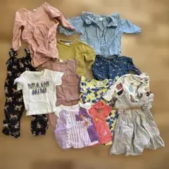 12着　ベビー服　子ども服　セット さまざまな色とデザイン　まとめ売り