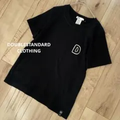 ダブルスタンダードクロージング/ 刺繍ビジューロゴTシャツ　ブラック38のサムネイル