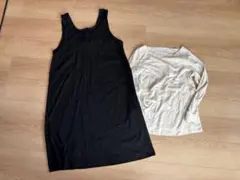 長袖インナー ワンピース セット 授乳服Mサイズ Lサイズ マタニティ 授乳