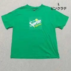 ピンクラテ Sprite スプライト ロゴTシャツ グリーン Lサイズのサムネイル