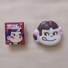 不二家 ペコちゃん ミルキー クリップ 2点セット品のサムネイル