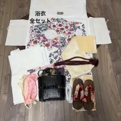 浴衣 帯 下駄 巾着 着付け小物セット 浴衣 帯 巾着 下駄 4点セット 着付け小物付 - メルカリ