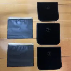 Chanel ブラックポーチ 5点セット