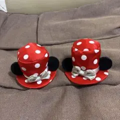 ディズニーミニハット　2個セット　ミニーマウスヘアピン★TDL★TDS