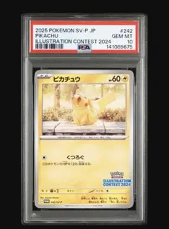 【PSA10】ピカチュウ イラストレーションコンテスト 242/SV-P