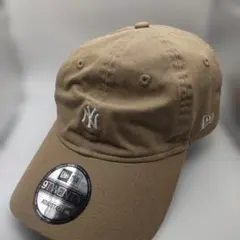◆4342 NEWERA　ニューヨークヤンキース　ベージュ　キャップ
