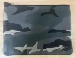 COACH 迷彩柄 レザー クラッチバッグ