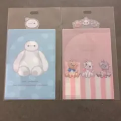 ディズニーストア　下敷き　ポケット付き　ベイマックス　マリー　おしゃれキャット