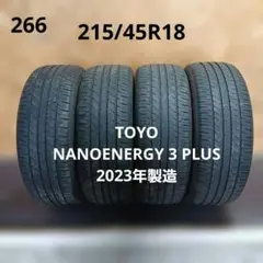 215/45R18夏タイヤ4本　TOYO NANOENERGY 3 PLUSのサムネイル