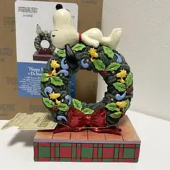 値下げ スヌーピー クリスマス リース フィギュア エネスコ ジムショア 箱付