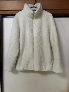 ボアジャケット スタンドカラー ホワイト