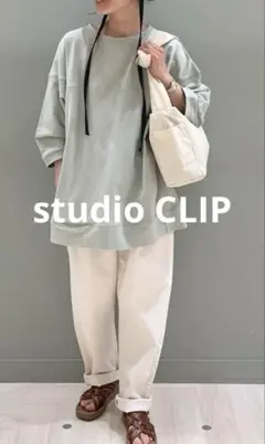 新品 studio CLIP エブリワンフィットデニムパンツ F+ 5Lの方ものサムネイル