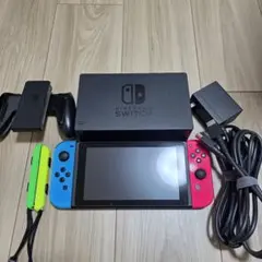 【オマケあり】Nintendo Switch 赤/青 エタノール清掃済み