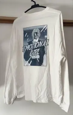 WEGO アソートロゴビッグシルエットロンT 長袖Tシャツ ホワイト