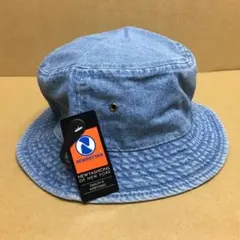 ニューハッタン☆バケハ☆ライトブルーデニム☆L/XLサイズ