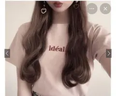 GRL ロゴ刺繍Tシャツ ピンク