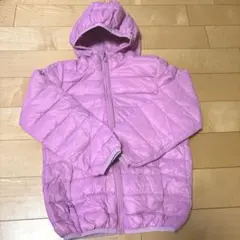 最終値下げ★【未使用品】UNIQLO風海外製品140 フード付ライトダウンピンク
