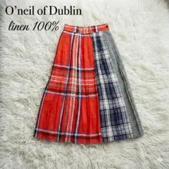 【別注】オニールオブダブリン × グリーンレーベル パッチワークロングスカートのサムネイル
