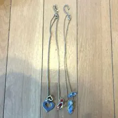 ネックレス ペンダント シルバーとビーズ
