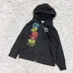 HYSTERICヒステリックミニ　ヒスベビー総柄　ジップパーカー　ヒスミニ100