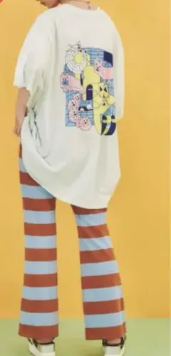 新品未使用☆プニュズ☆デジタルキャットTシャツ☆4サイズ☆大きいサイズ