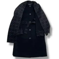 【美品】COACH コーチ シグネチャー コート マフラー付 新作 XS