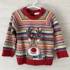 ジョジョママンベベ ニットセーター トナカイ