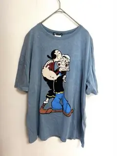 ZARA × POPEYE ポパイTシャツ半袖Sビッグプリントキャラクターのサムネイル