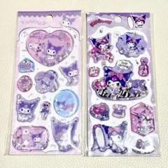 海外限定正規品 サンリオ クロミ 水シール キラキラ 2枚セット
